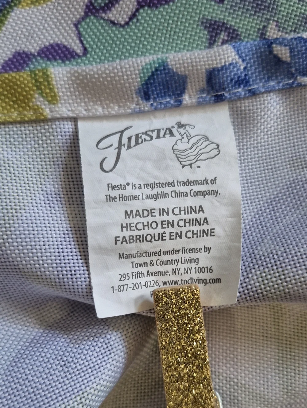 Fiesta Floral Tablecloth in Blue, Purple, Aqua, Yellow. Approx. 60x80